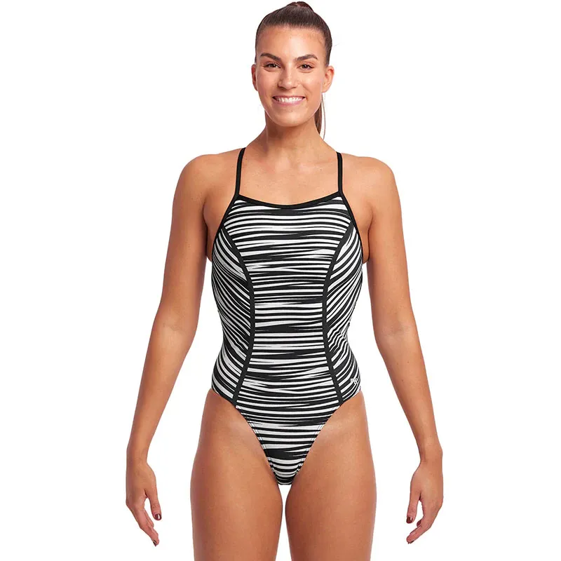 Funkita Ladies Bond Girl One Piece Swimsuit Stick Stack-1